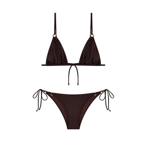 Shikoo Swimwear Kahverengi Raquel Gen Bikini Tak M Hipicon