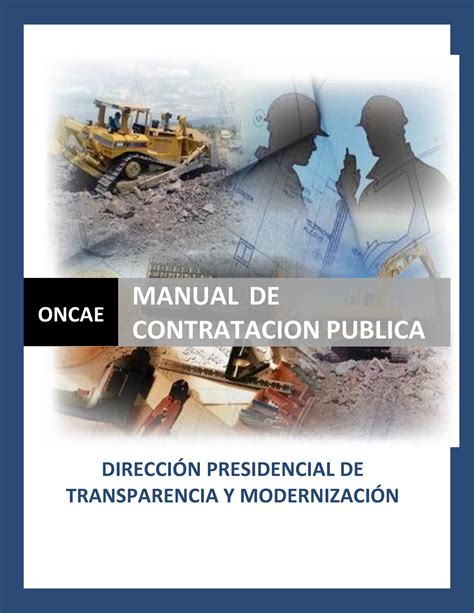 Manual Contratacion Oncae GPR Julio 2015 DIRECCIN PRESIDENCIAL DE