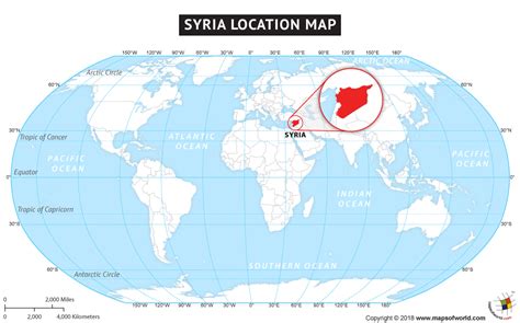 Where Is Syria Location Of Syria On A World Map