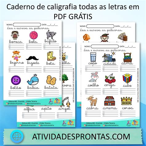 Atividades De Caligrafia Archives Espa O Do Professor