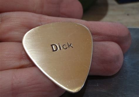 Bronze Guitar Pick Dick Pick Etsy