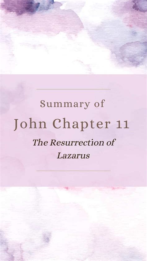 John 11 Commentary - Resurrection of Lazarus