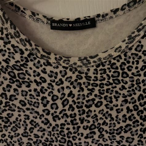 Rare Brandy Melville Cheetah Print Top Cropped Depop