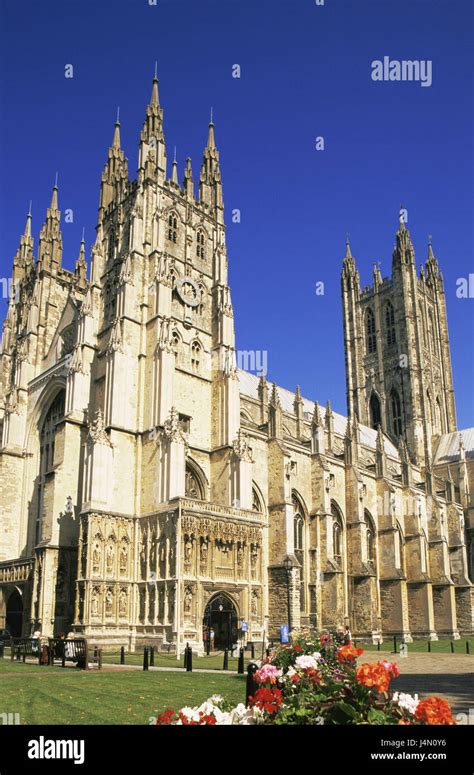 Great Britain, England, Kent, Canterbury, cathedral, church, structure, architecture, place of ...