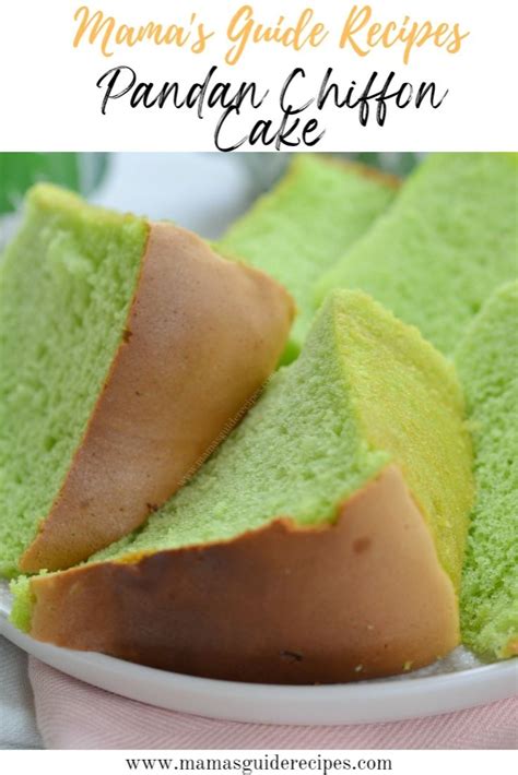 Pandan Chiffon Cake Artofit