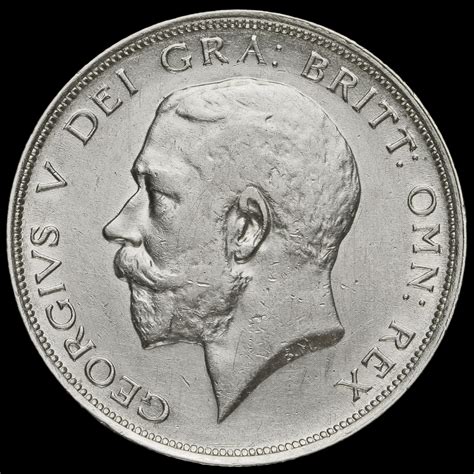 1914 George V Silver Half Crown Scarce