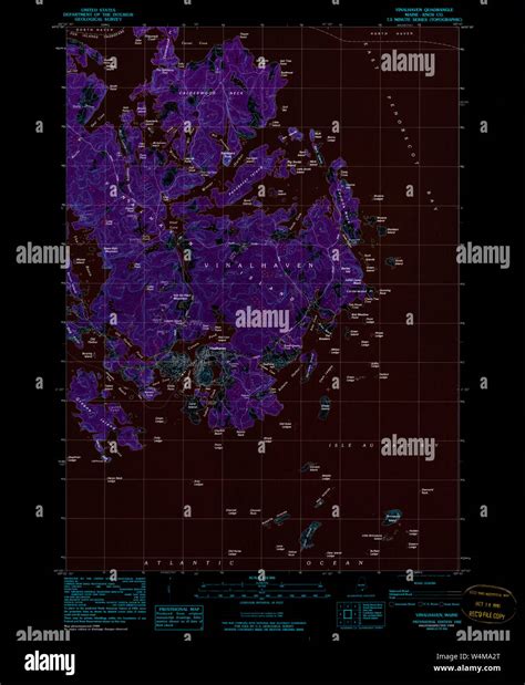 Maine Usgs Historical Map Vinalhaven 460998 1982 24000 Inversion