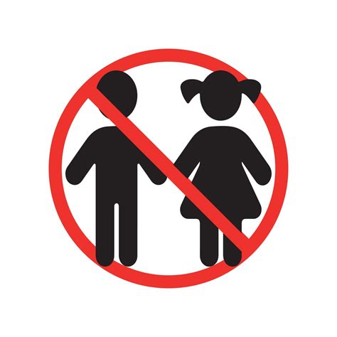 No Children Allowed Sign C
