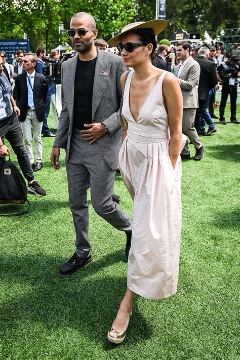 Photo Tony Parker Et Sa Femme Aliz Lim Au Photocall De La Me