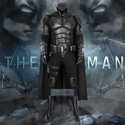 2022 Bruce Wayne The Batman Cosplay Costume Mens Halloween Outfit Suit