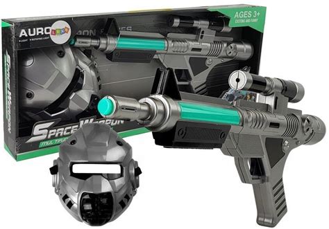 Pistolet Laserowy Zestaw Kosmiczny Space z Maską 14885734060 Allegro pl