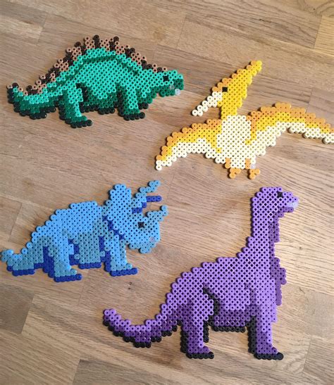 Perle dinosaurer Basteln bügelperlen Eisenperlen Bügelperlen