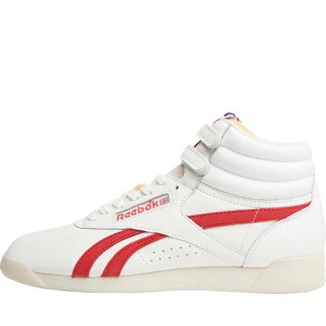 Buy Reebok Womens Freestyle HI Vintage Hi-Tops Chalk/Stadium Red/Sandtrap