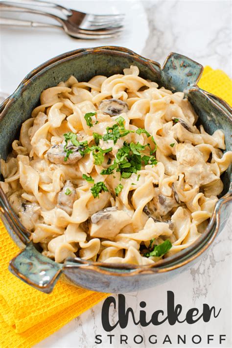 Easy Slow Cooker Chicken Mushroom Stroganoff Recipe Mom Spark Mom