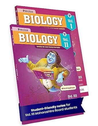 Std 12 Science Biology 1 And 2 Books SYJC Science Guide Precise