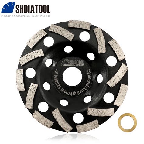 SHDIATOOL 1pc Diamond Grinding Wheel 4 5inch 5inch Granite Marble