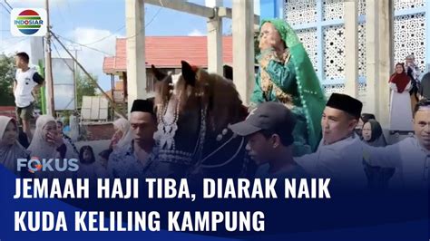 Tiba Di Kampung Halaman Jemaah Haji Asal Polewali Mandar Diarak Naik