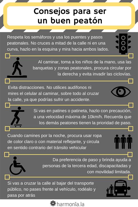 Reglas Básicas Para Ser Un Buen Peatón