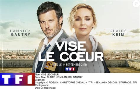 Claire Keim et Lannick Gautry dans la mini série Vise le coeur de TF1