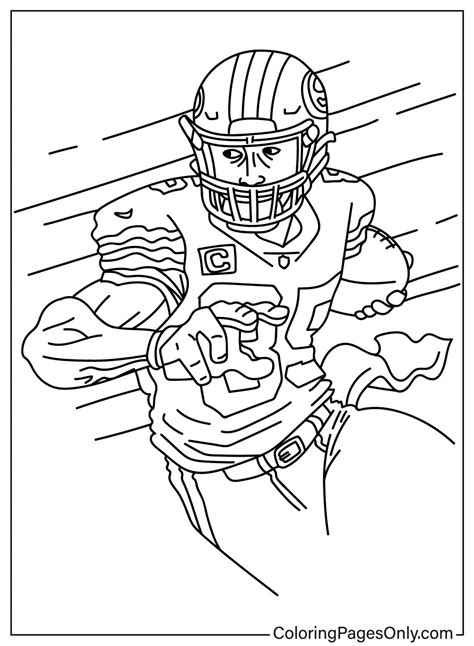 George Kittle Coloring Page Free Printable Coloring Pages