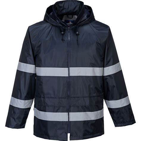 Classic Rain Jacket With Reflective Tape Goldfreeze Uk