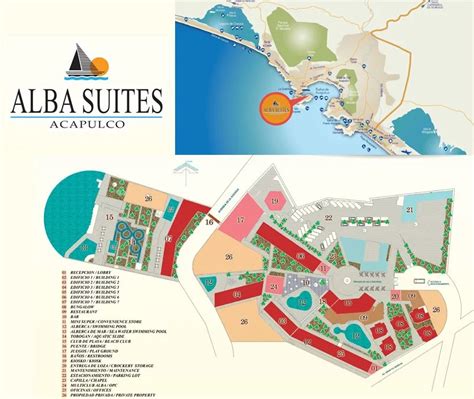 Resort Map | Alba Suites Acapulco | Acapulco