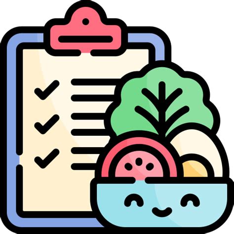 Nutrition plan - Free food icons