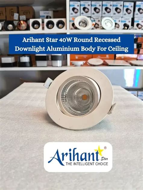 Arihant Star W Recessed Downlight Aluminium White Body