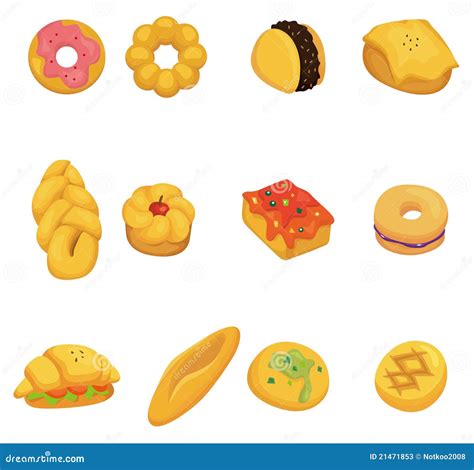 Cartoon Bread Icon Vector Illustration 18488506