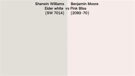 Sherwin Williams Eider White Sw Vs Benjamin Moore Pink Bliss