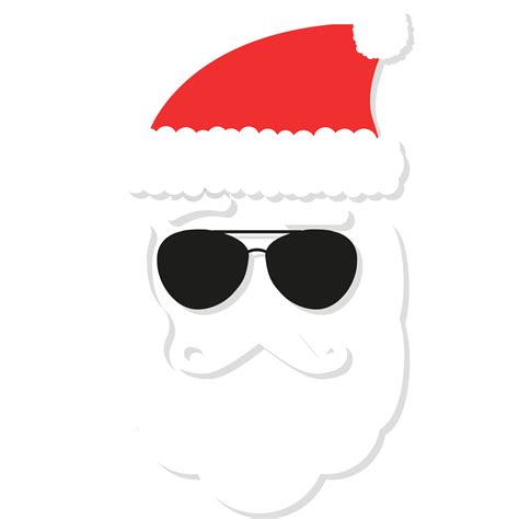 Cool Santa Claus With Black Glasses 14441603 PNG