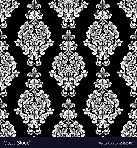 Damask Seamless Pattern Background Classical Vector Image