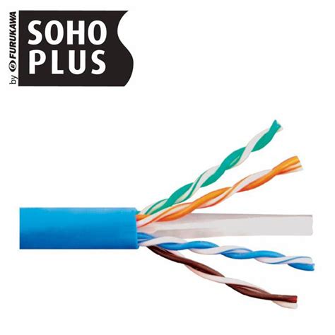 Cabo De Rede Cat6 30 Metros Furukawa Soho Plus 24awgx4p Azul