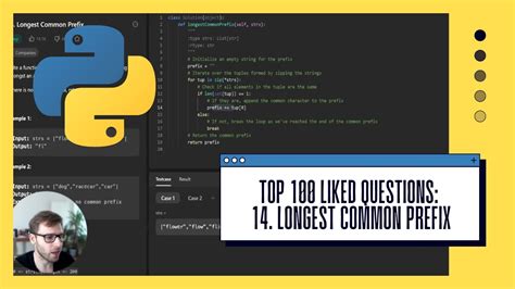 Python Solution For LeetCode 14 Longest Common Prefix VanAmsen