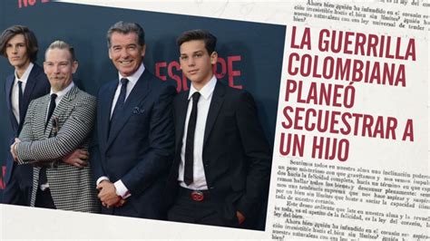 La Guerrilla Colombiana Plane Secuestrar A Un Hijo De Pierce Brosnan