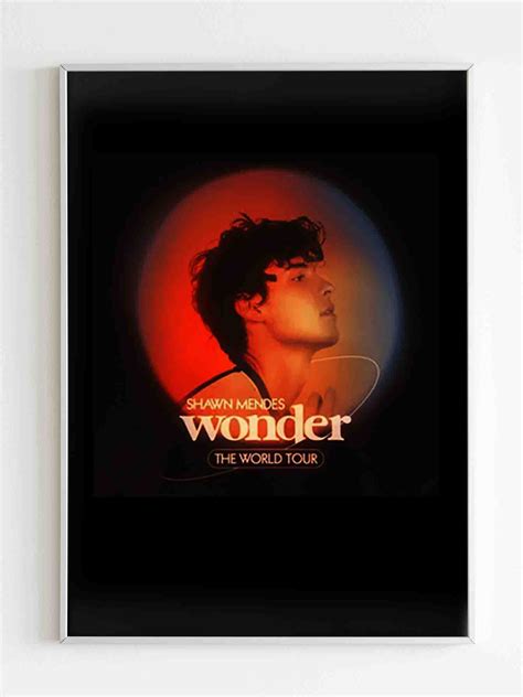 Shawn Mendes Wonder The World Tour 2022 Logo Art Poster