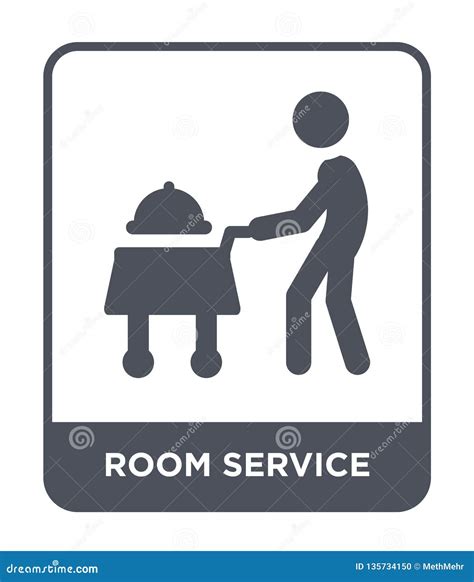 Room Service Icon In Trendy Design Style Room Service Icon Isolated On