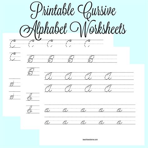 Abcs Tracing Cursive Letters - TracingLettersWorksheets.com