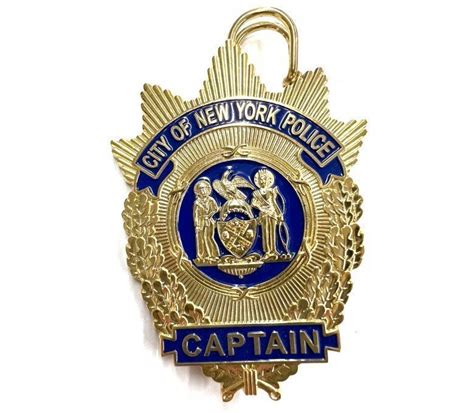 New York Captain Police Badge