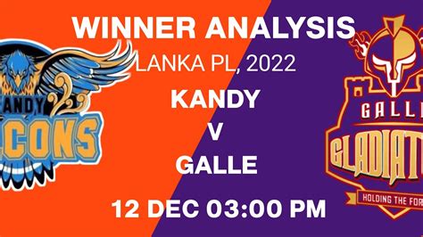 Kandy Falcons Galle Dec Pm T League Pallekele