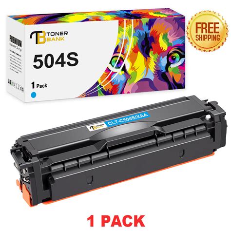 Used 1PK CLT C504S 504 Cyan Toner Cartridge For Samsung CLP 415NW CLX