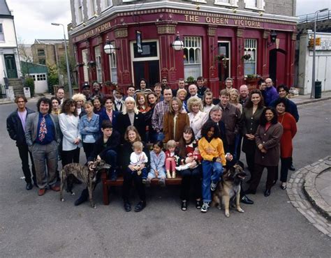 Eastenders Cast Shot Including The Jackson Butcher Cotton And