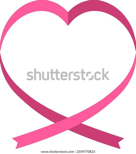 Heart Ribbon Frame Isolated Vector Illustration Stock Vector (Royalty Free) 2359770823 ...