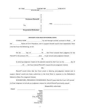 Sample Motion For Reconsideration Arizona Zebramens