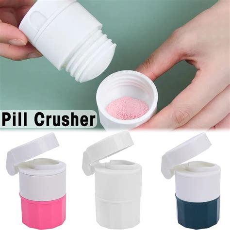 4 In 1 Portable 4 Layer Powder Tablet Grinder Powder Pill Cutter Travel