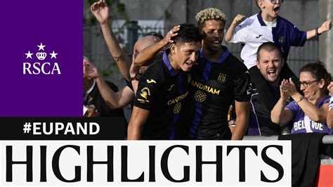 Highlights Kas Eupen Rsc Anderlecht Youtube