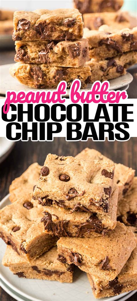 Peanut Butter Chocolate Chip Bars Real Housemoms