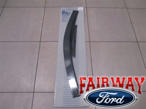 19 22 Ranger Oem Ford Smoke Side Window Rain Deflector Kit 4 Pc Set Extended Cab Ebay