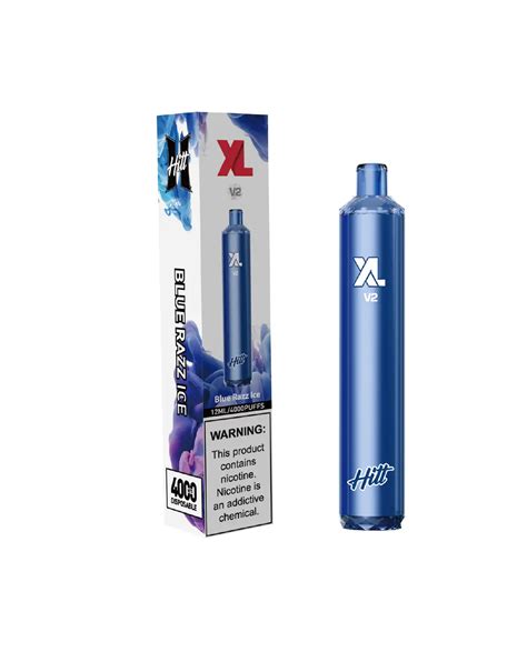 Hitt XL V2 Blue Razz Ice 12 Ml 4000 Puffs Disposable 1 Pack Hitt Vape