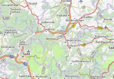 MICHELIN Ilmenau map - ViaMichelin